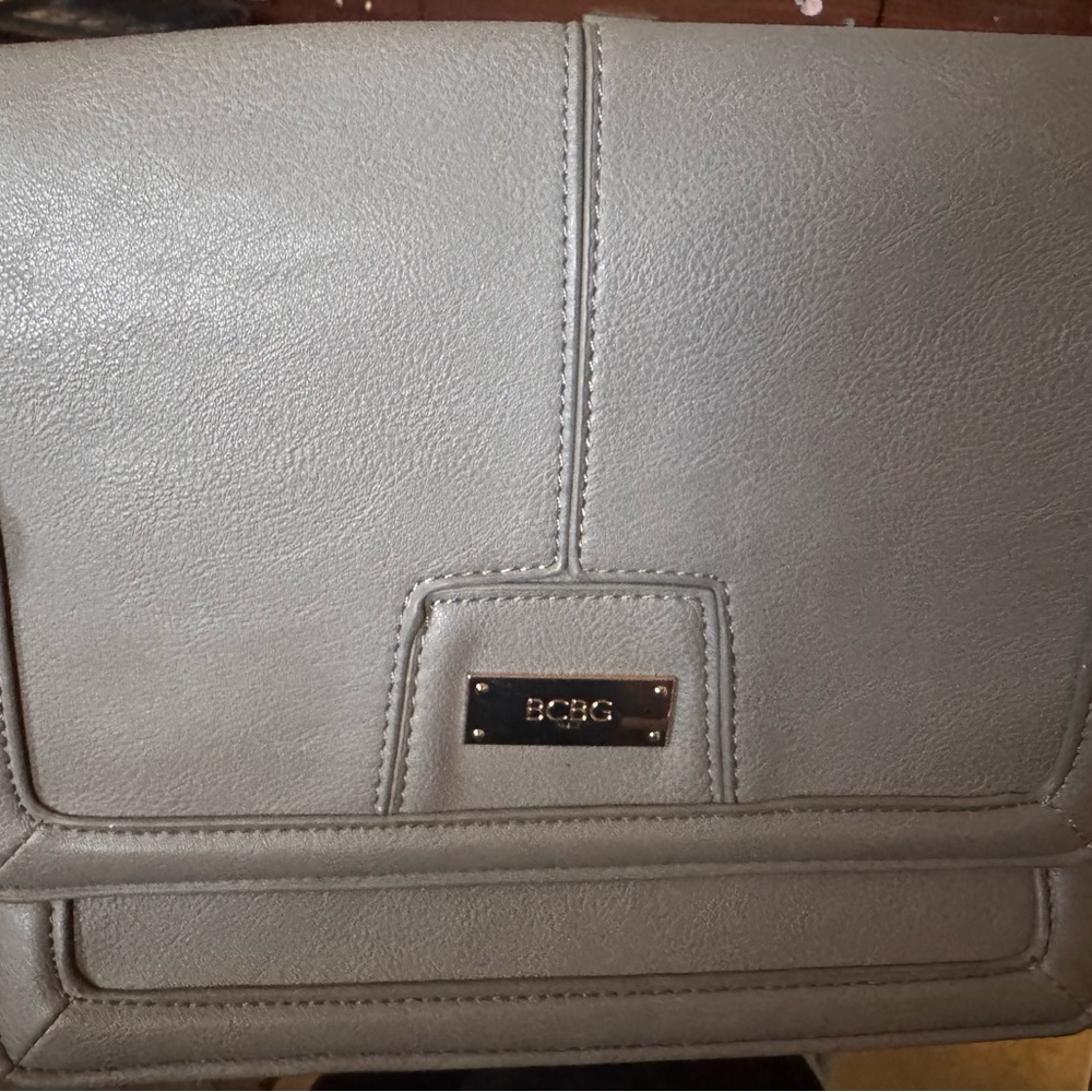 BCBG Gray Clutch Bag